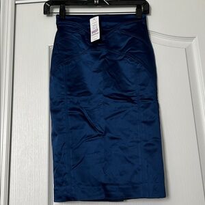 bebe Navy Pencil Skirt